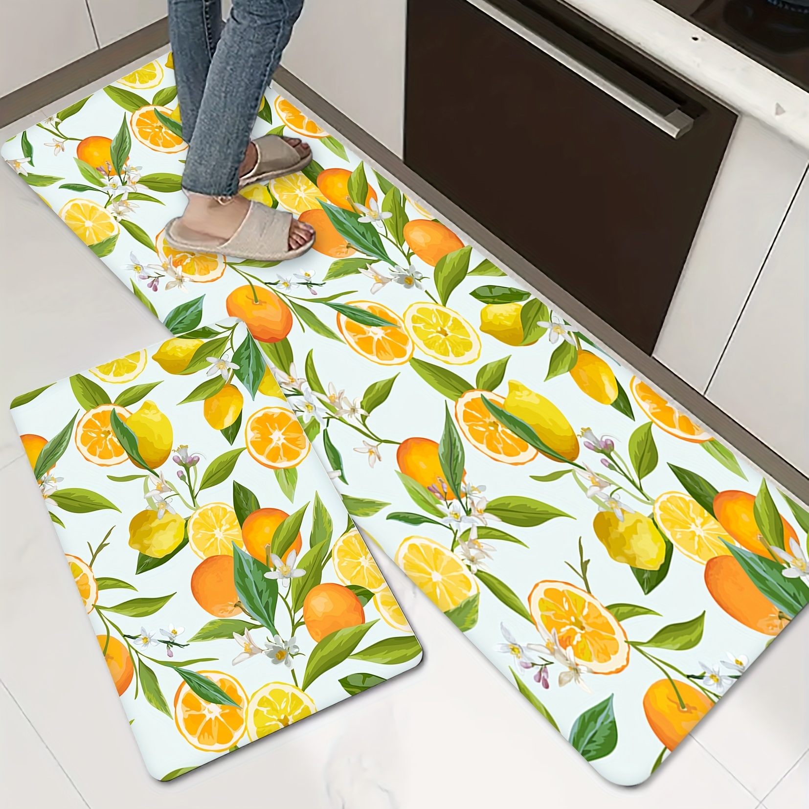 1 Pza. Set Alfombras Cocina Navideñas Suaves Antifatiga: - Temu