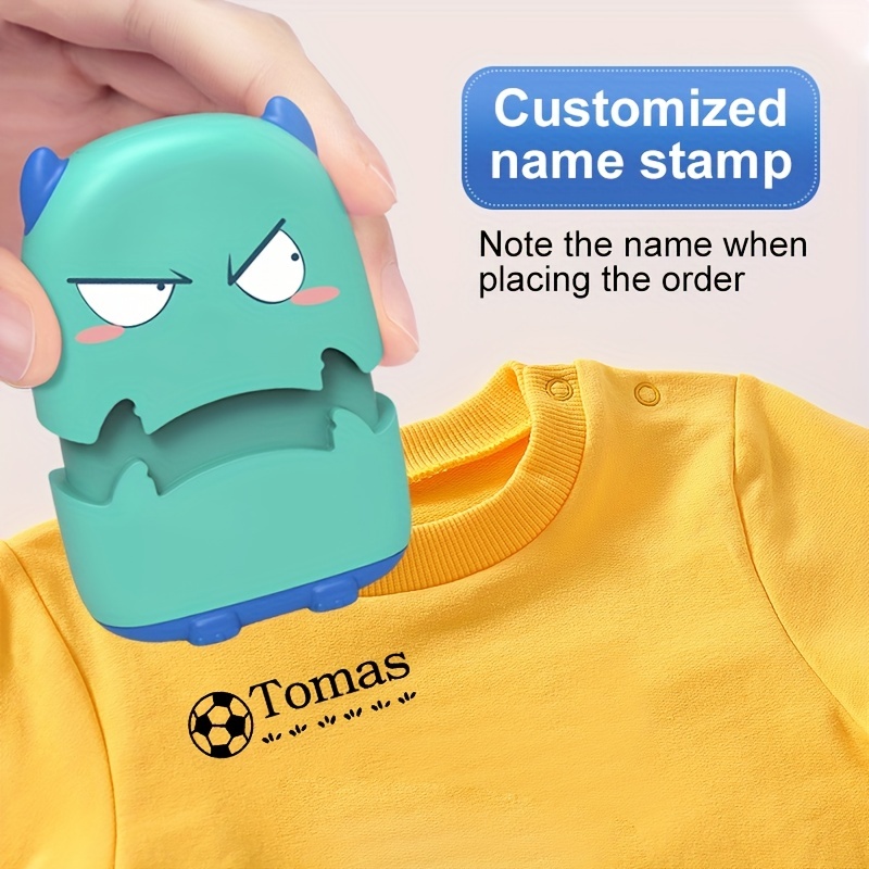Green Custom-made Baby Name Stamp Diy For Children Name Seal Student  Clothes Chapter Not Easy To Fade Security Name Stamp Monsters Toy - Temu  Lithuania