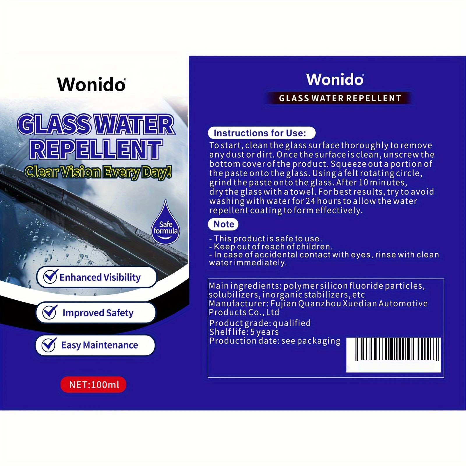 Car Glass Water Repellent Ceramic Coating Hydrophobic Agent - Temu