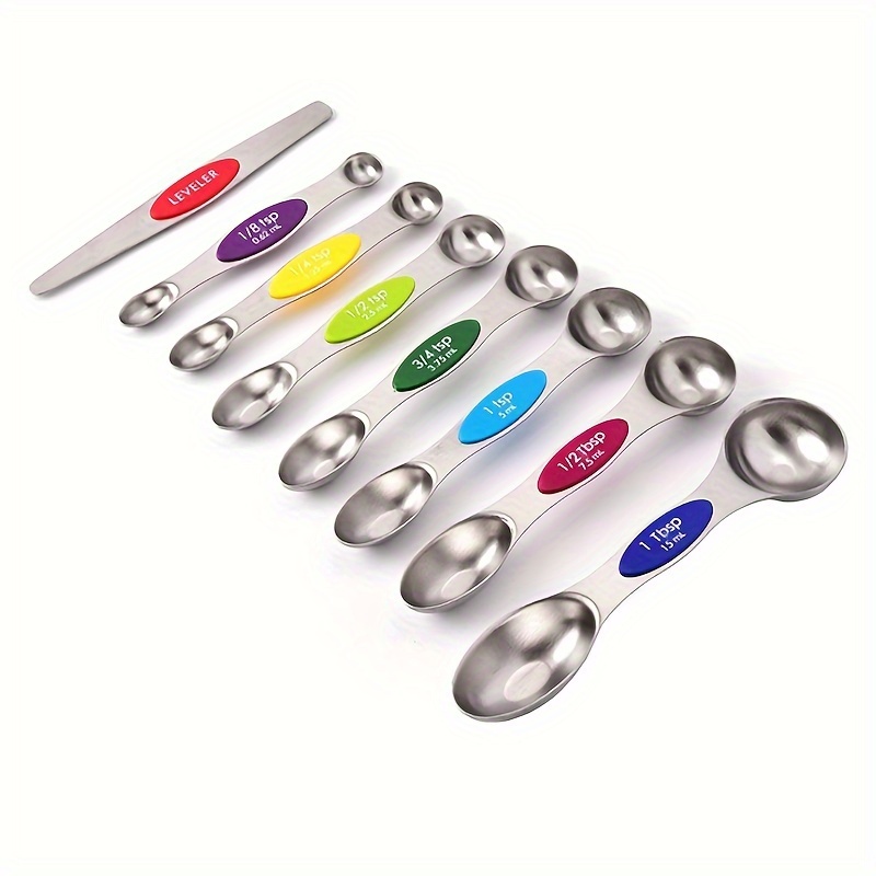 8 Pcs teaspoon Magnetic Measuring Spoons Multifunctional