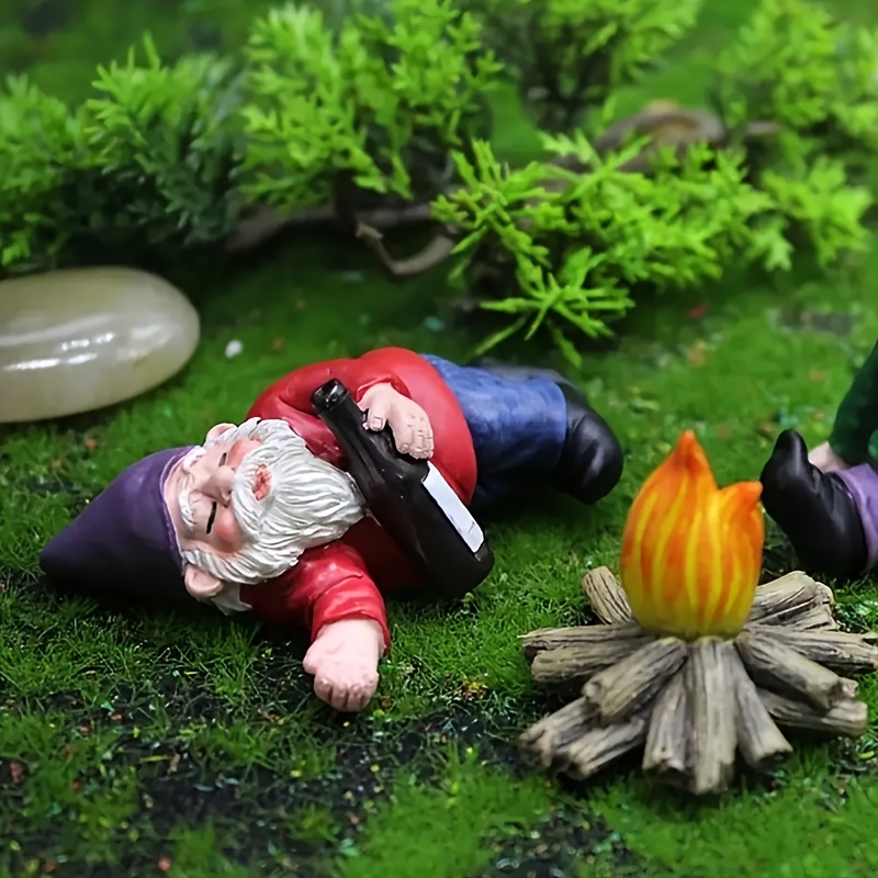 Elf Resin Miniature Figurines  Home Decoration Accessories