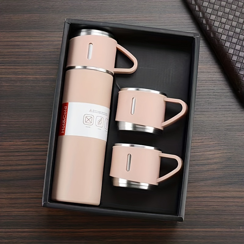 Vacuum Flask Set Stainless Steel Thermal Cup With Gift Box - Temu