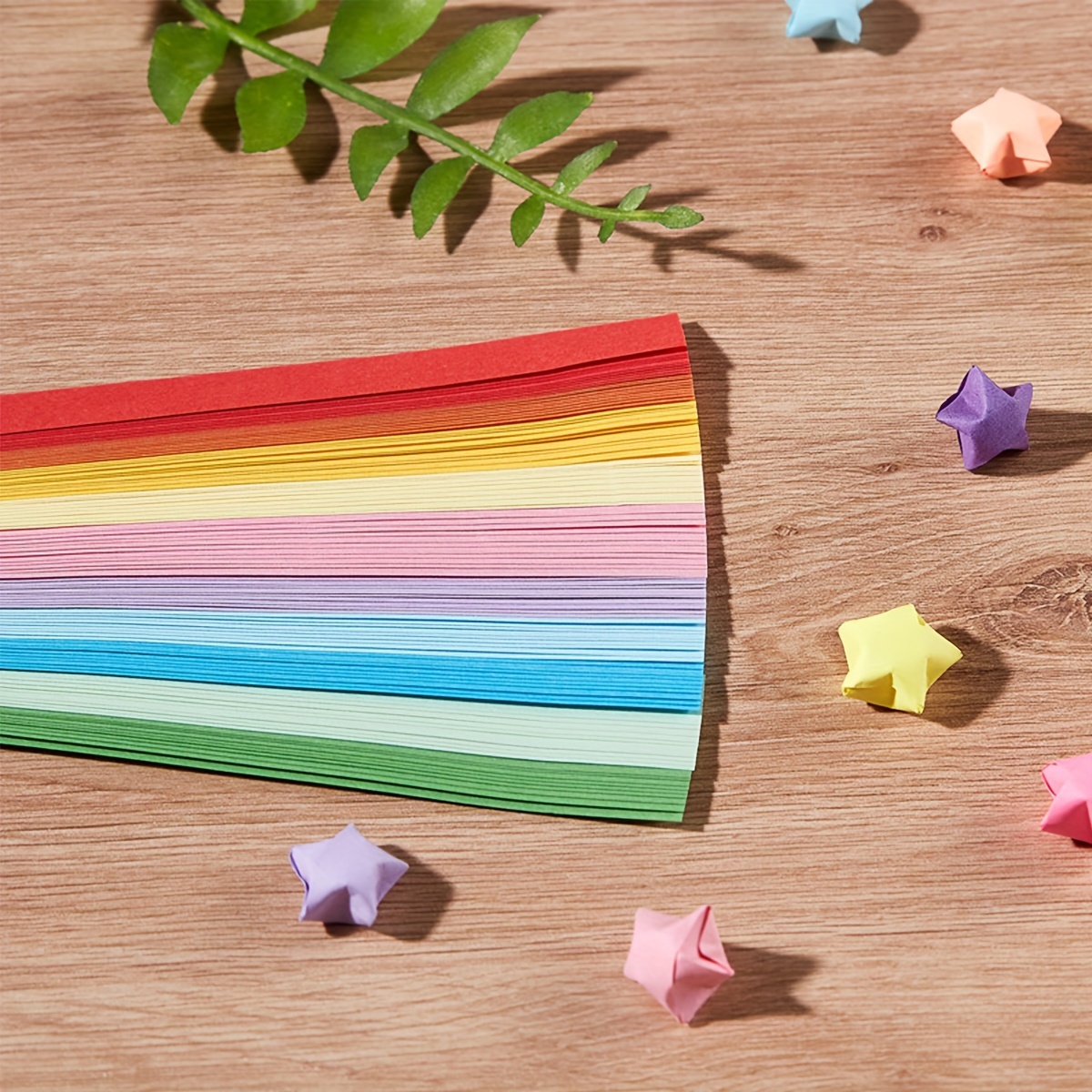 Colorful Paper Stars Origami Diy Stars Origami Paper Strips - Temu