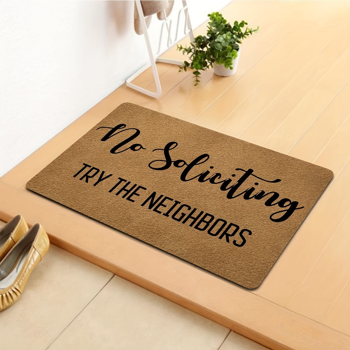 Dirt Resistant Welcome Doormat, Washable Low Pile Indoor Outdoor