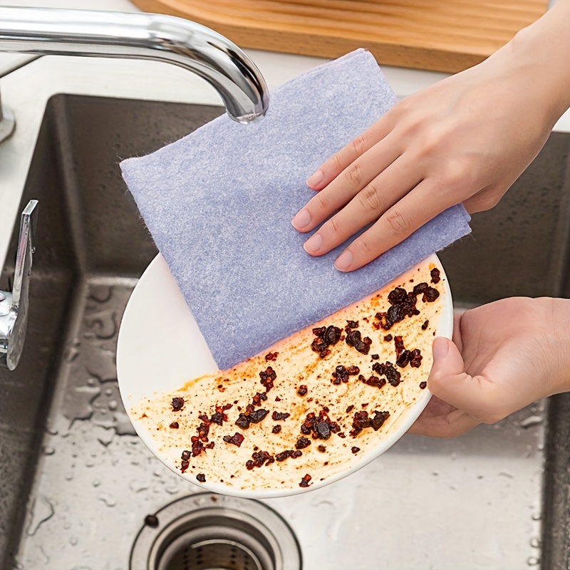 Kitchen Dishcloths Reusable Dish Cellulose Sponge Cloths - Temu