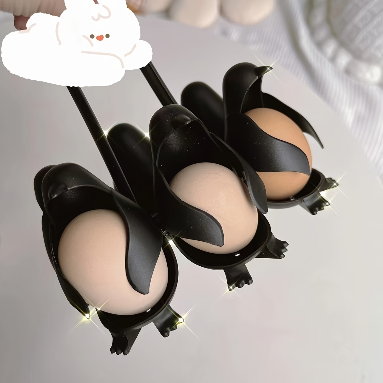 Haushalts pinguin Eier kocher 6 Gürtel langer Griff Anti