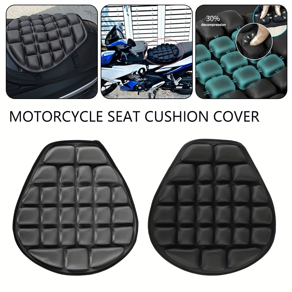 Motorcycle Shock Absorbing Cushion Motorcycle Seat Cover Sunscreen Electric  Vehicle Cushion Seat Cushion Motorcycle Locomotive Off-Road Accessories