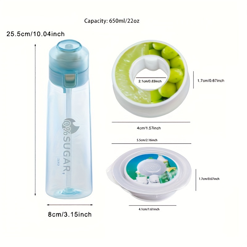 Sports Water Bottle Compatible With Flavor Pods - Temu