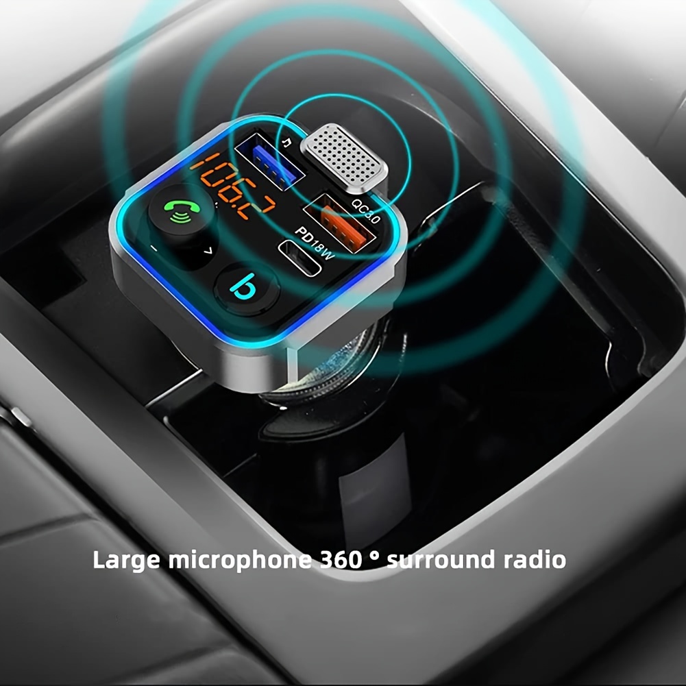 Wireless Car Fm Radio Transmitter mp3 Adapter Player 3 Usb - Temu