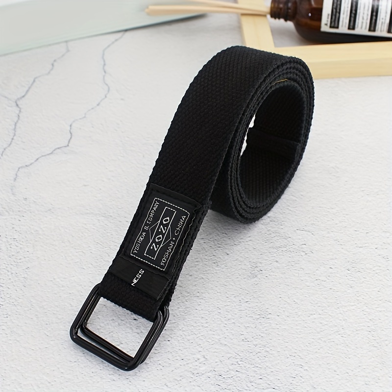 Women's Letter Belt, Fashionable And Versatile Decoration, Student Casual Jeans Belt With Double Ring , Men's And Women's Pu Belt Trend