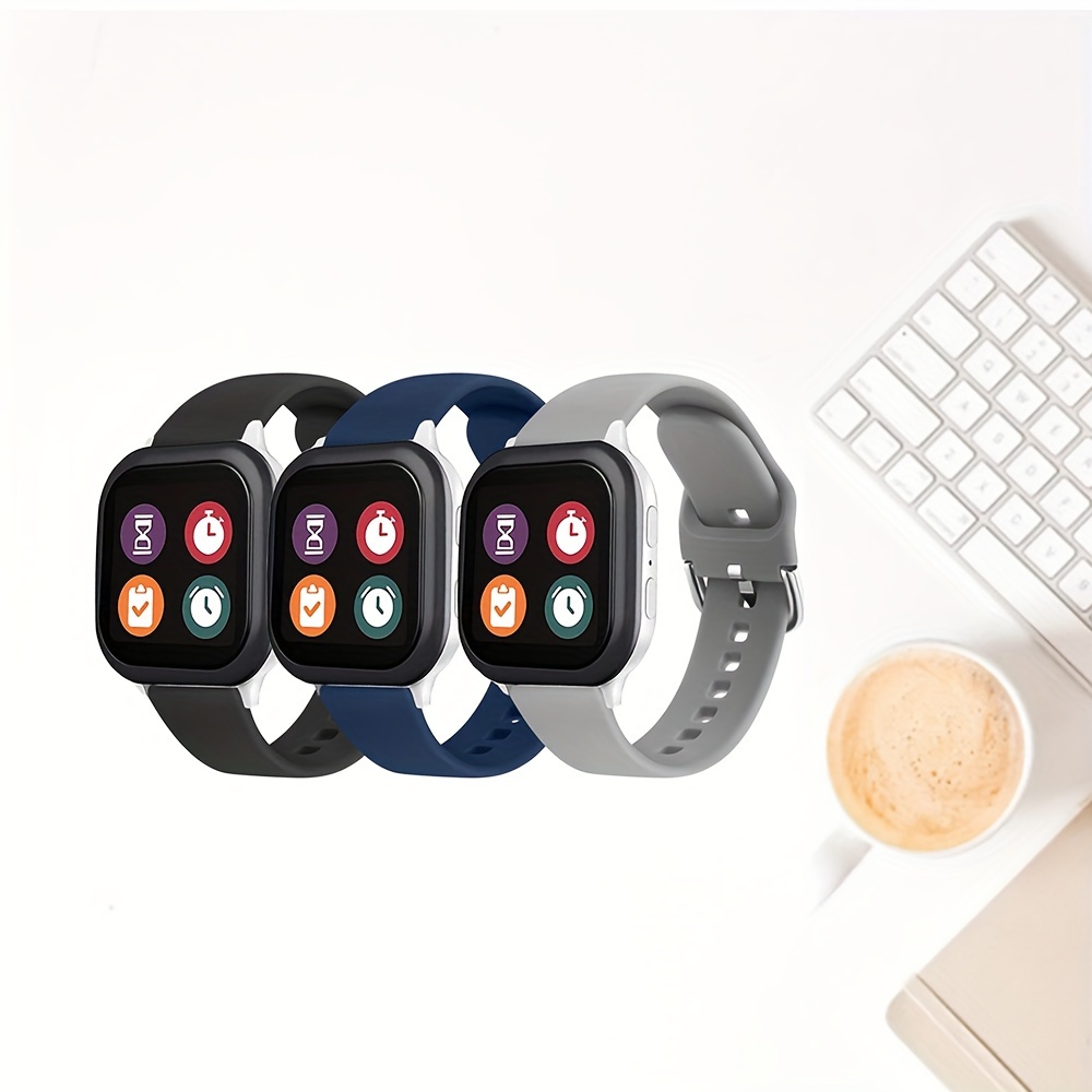 correa repuesto silicona para smartwatch 20 mm compatible con