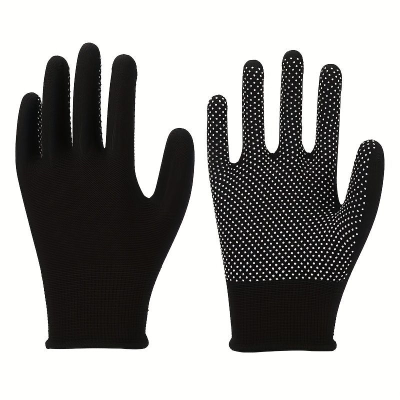 1pair Black Anti Slip Breathable Sweat Absorbing Two Finger Gloves For  Outdoor Cycling Fishing And Driving - Jewelry & Accessories - Temu