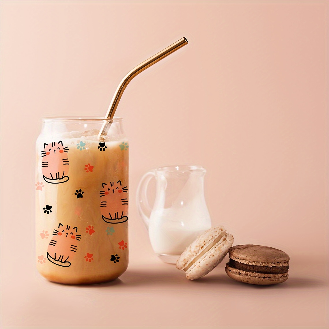 Iced Coffee Queen 16oz Glass Cup