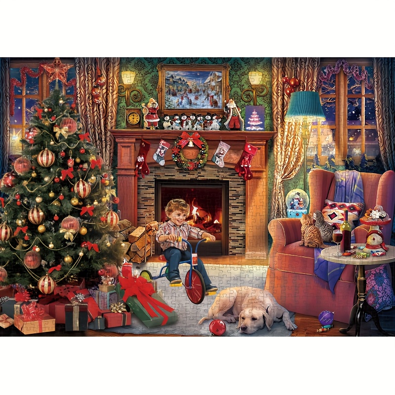 Calendrier de lAvent Puzzle de Noël 2023 - Paysage de Noël 24 pièce