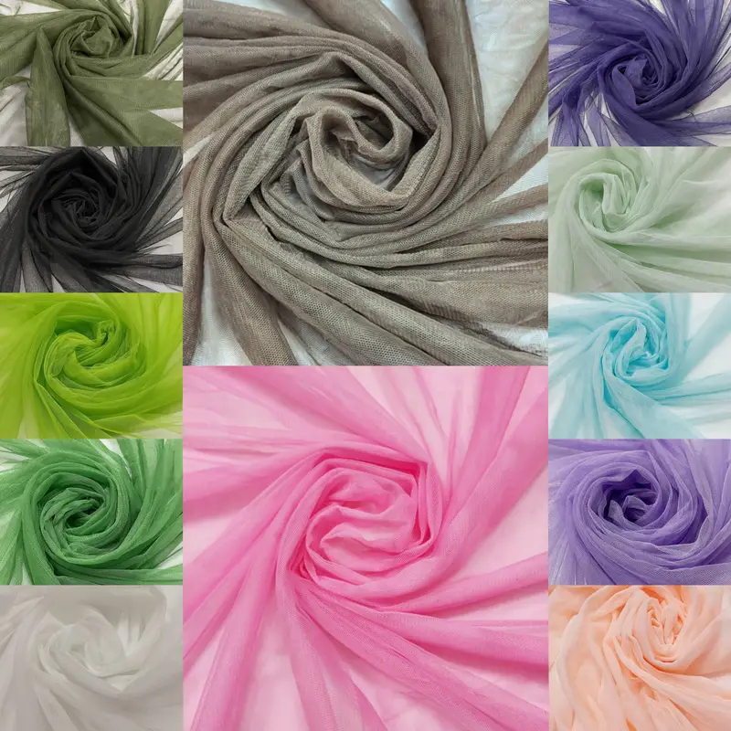 20 Colors Fresh Tulle Net Fabric Soft Dress Decoration Skirt