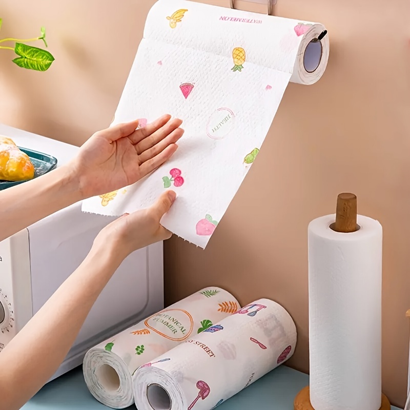 Reusable Disposable Oil free Kitchen Cloth Roll Perfect For - Temu