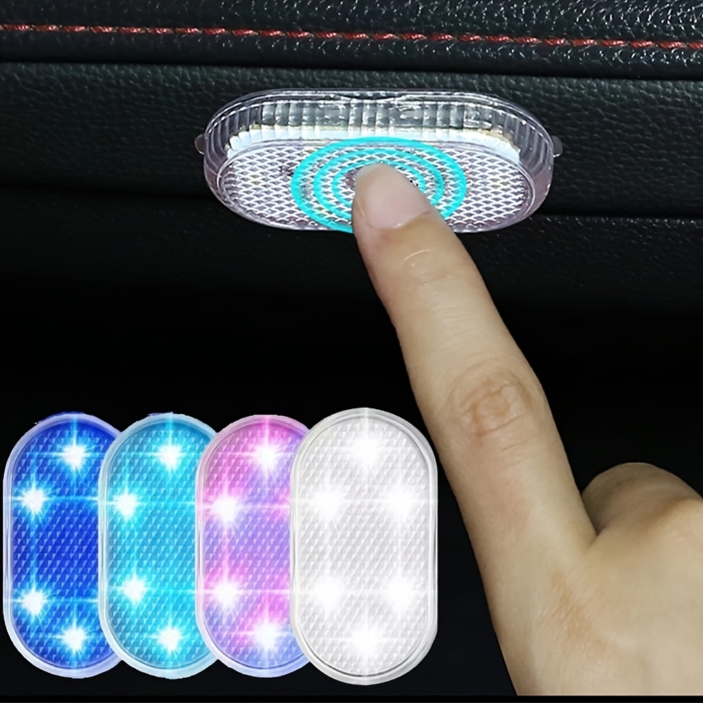 Comprar SEAMETAL-luz Interior para coche, lámpara LED de lectura para techo  de coche, luz nocturna táctil con estilo, Mini carga USB