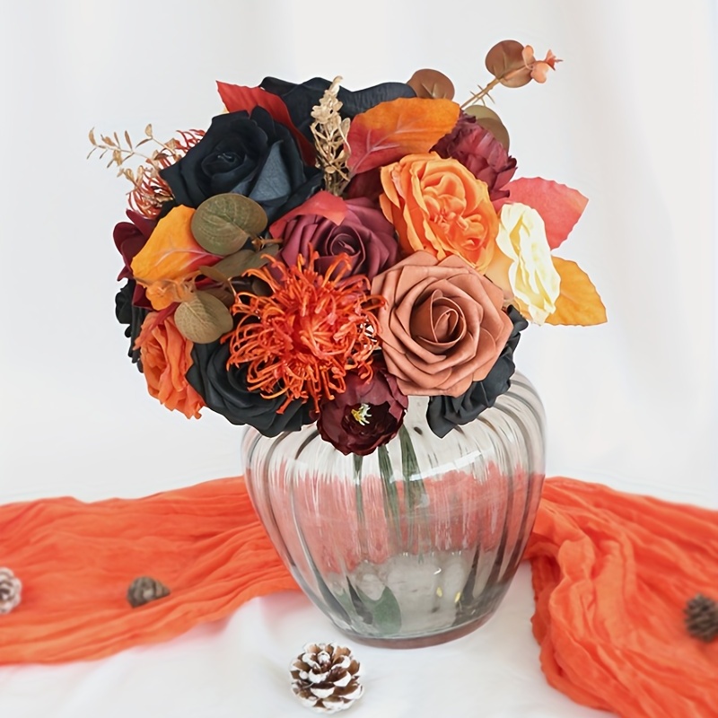 Ling's Moment Artificial Flowers and Greenery Combo Box Set, Halloween  Theme Decoration for DIY Wedding Bouquets Party Centerpieces and Floral  Arrangements (Black and Orange) - Yahoo Shopping