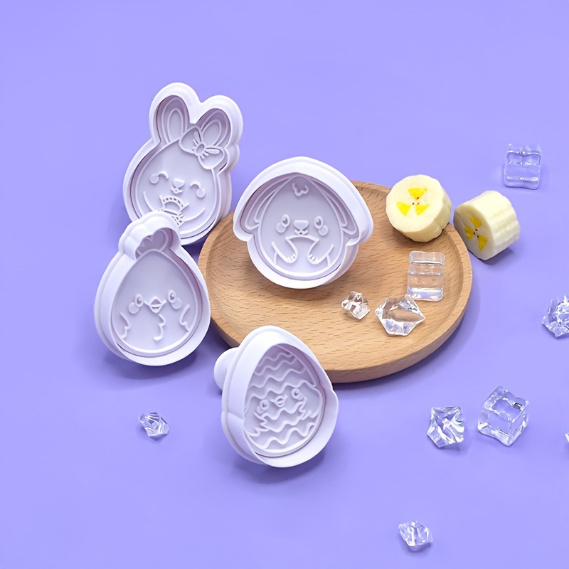 Easter Plastic Cookie Mold Cutter Rabbit Egg Biscuit Cutter Decor 3D  Cartoon Bunny Baking Tools Easter Party DIY Decoration 2023