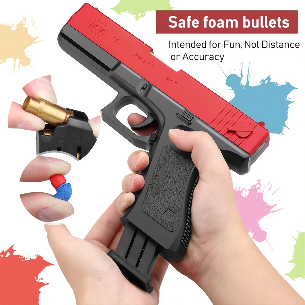 Toys Bullet Foam Blasters Guns Airsoft Pistol With Soft Foam Pellet ...