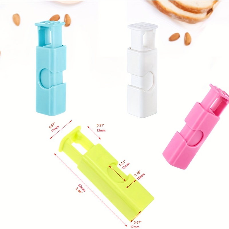 Premium Grade Food Bag Squeeze Clips Bread Clips Rubber Lid Non-slip Sealer  Bag Cinches Easy Use Lock 6 Pcs - Yahoo Shopping