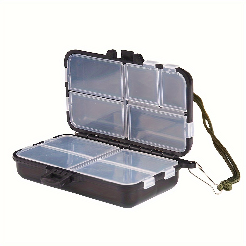 Fishing Lure Hook Carp Storage Box With 6 Compartments Storage Case Fishing  Tackle Tools Accessories