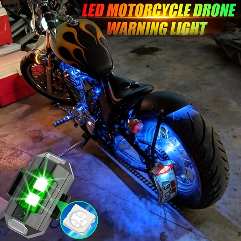 Estrobo Luces Led Recargable Auto Moto Bici Drones