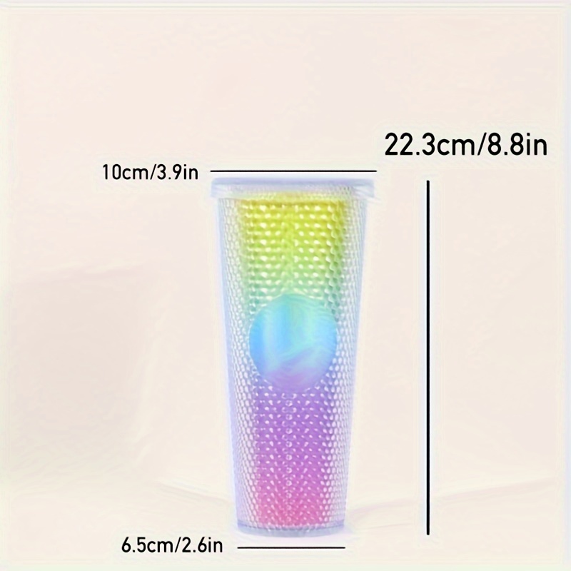 710ml Plastic Straw Water Cup Leakproof Bottle for Outdoor Camping