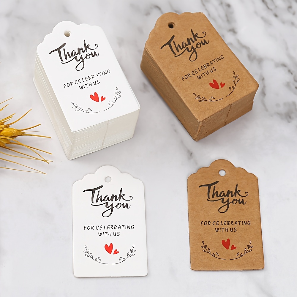 Kraft Paper Thank You Cards Gift Tags Handmade Candy Boxes - Temu