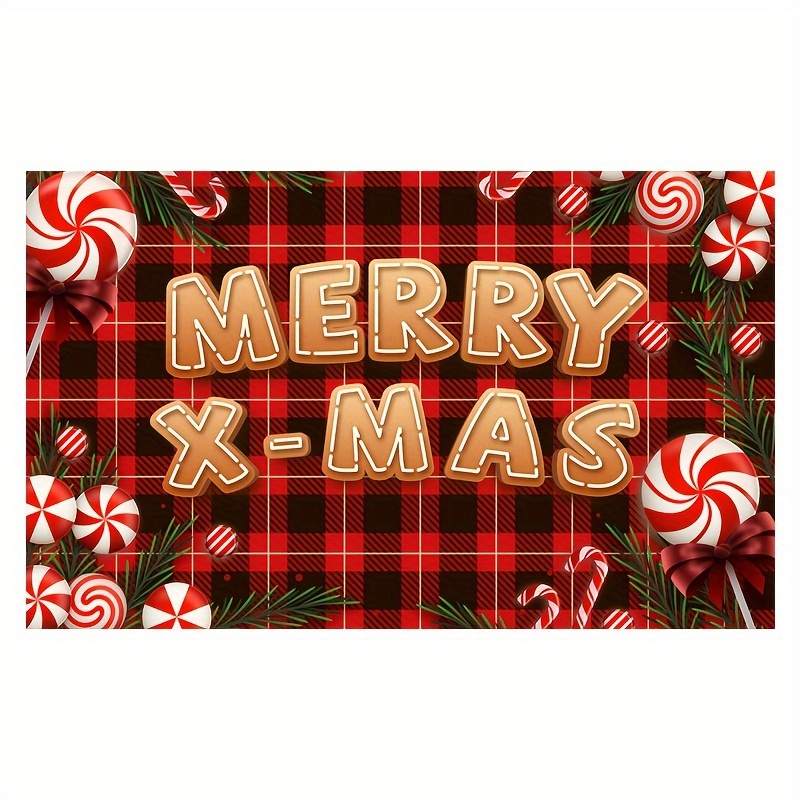 Christmas Background Cloth Material: 100d Polyester Size: - Temu