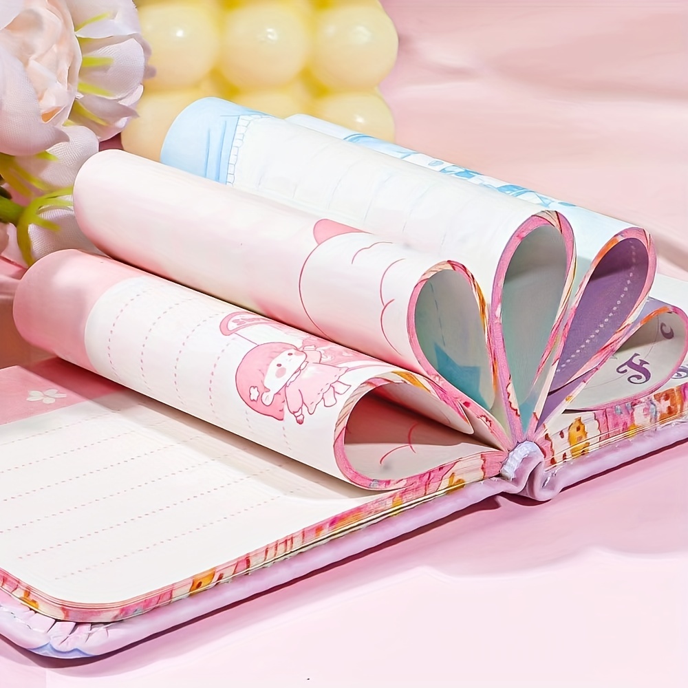 Leather Magnetic Buckle Hand Account Book Mini Cartoon Notebook