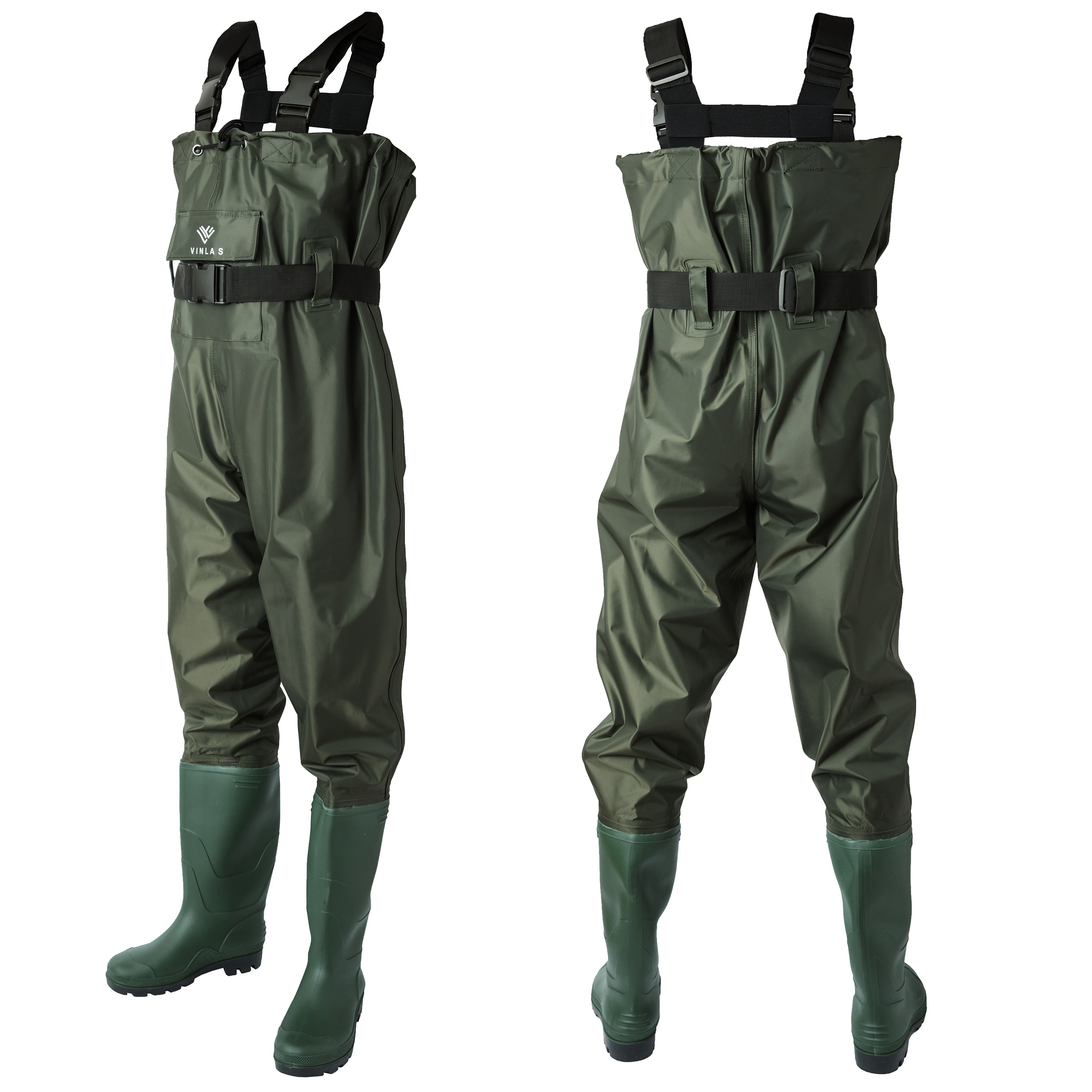 Fishing Chest Waders For Men With Boots Waterproof Nylon Fishing Hunting  Chest Waders Pant One-piece Trousers For Fishing