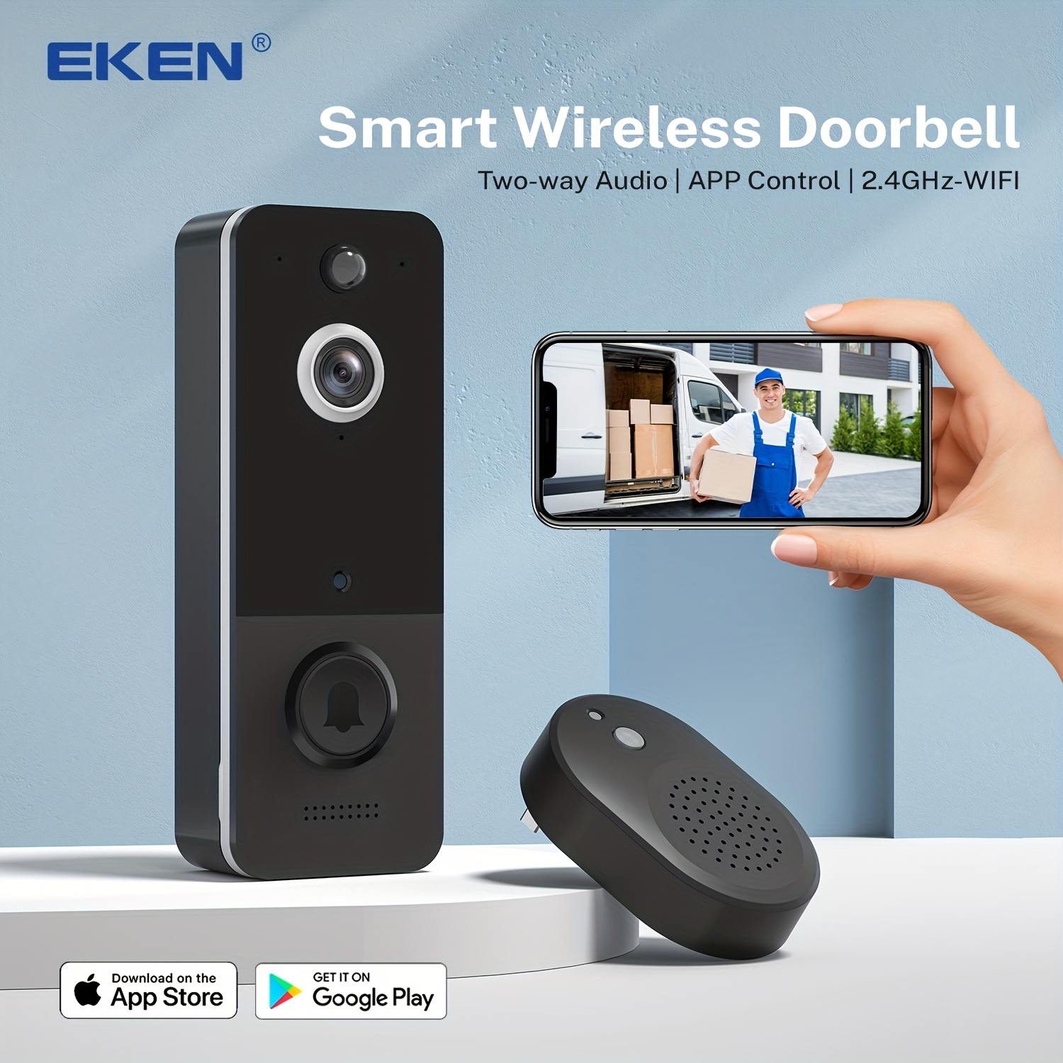Doorbell Camera Wireless Smart Wifi Video Doorbell Video - Temu