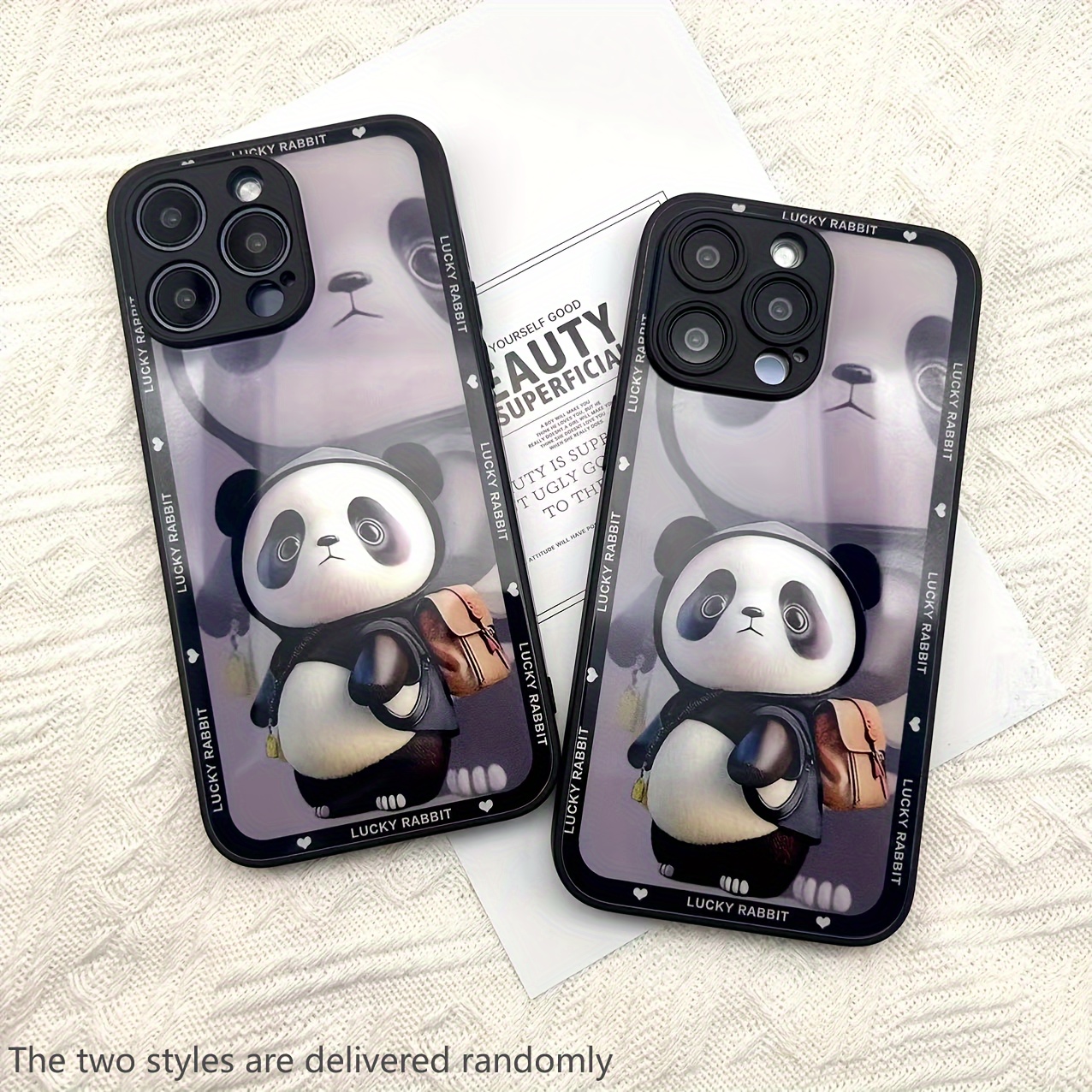 Capa Fofa De Desenho Animado Panda Para IPhone 15/14/13/12/11 Pro Max -  Temu Portugal