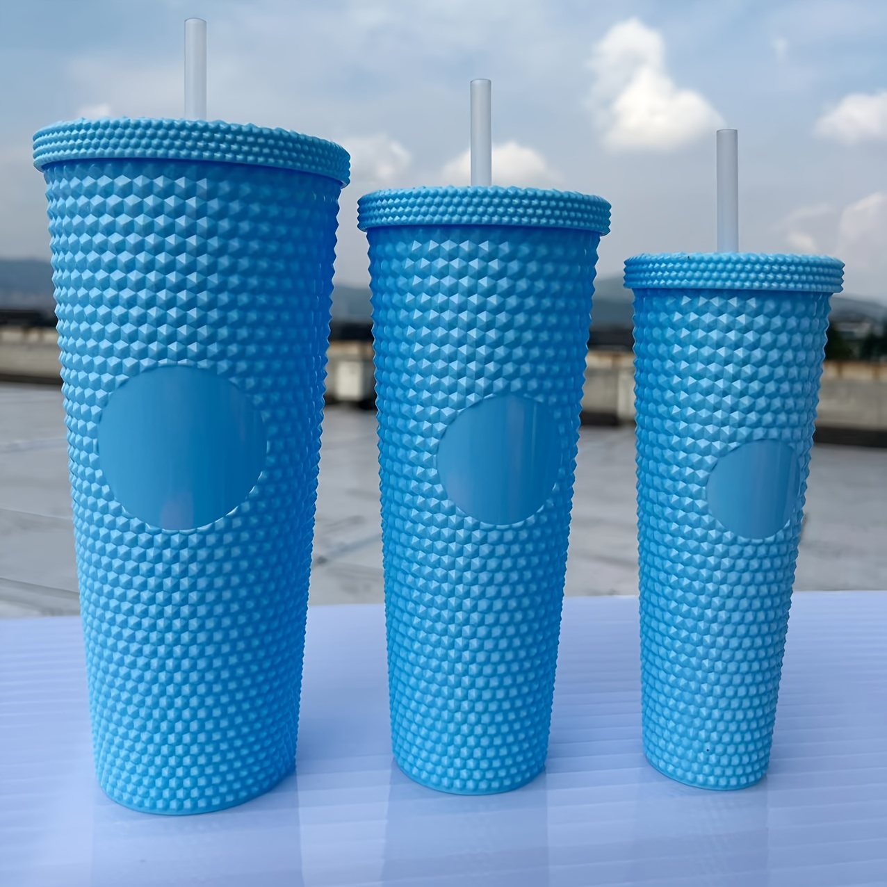 Tumbler With Lids And Bendable Straws Plastic Water Bottle - Temu