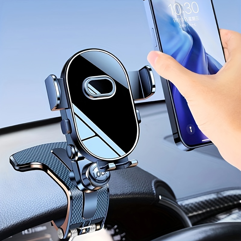 Handyhalterung Auto Spiegel, 360° Drehbarer und Einziehbarer