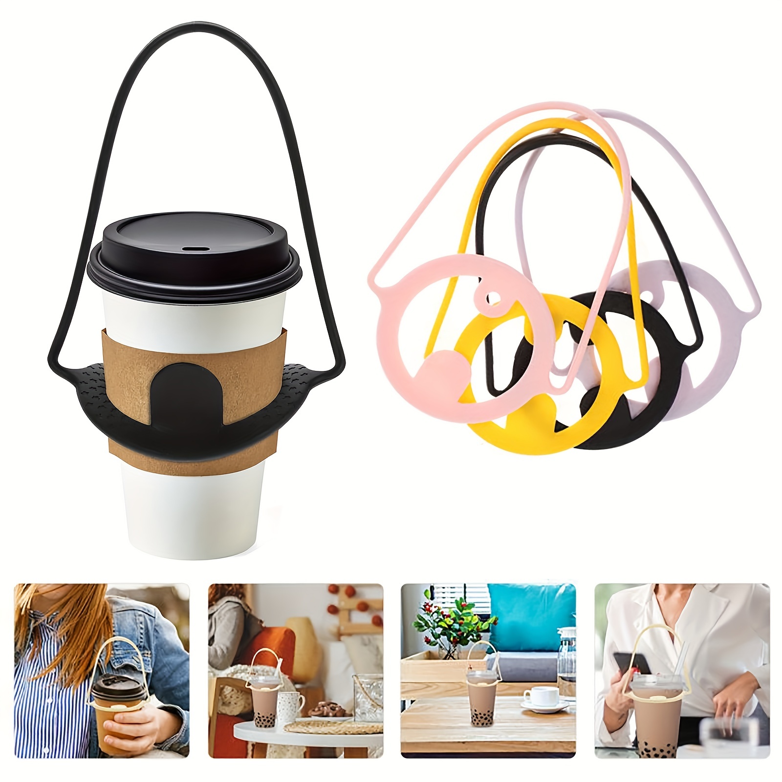 Professional Kraft Paperboard Drink Carrier With Handle - Temu