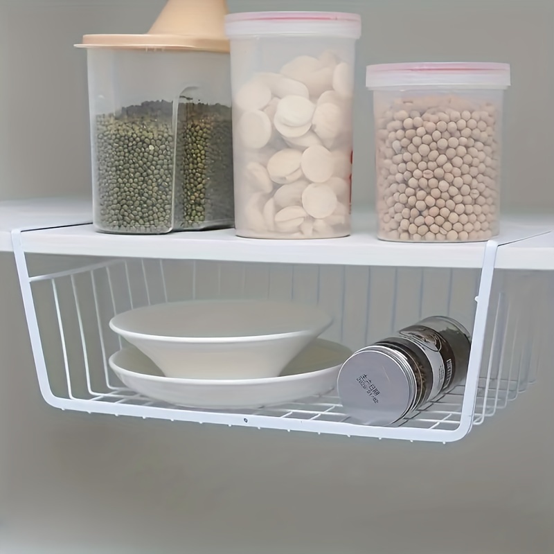 1pc Cabinet Under Shelf Basket For Kitchen, Dormitory, Desk Storage