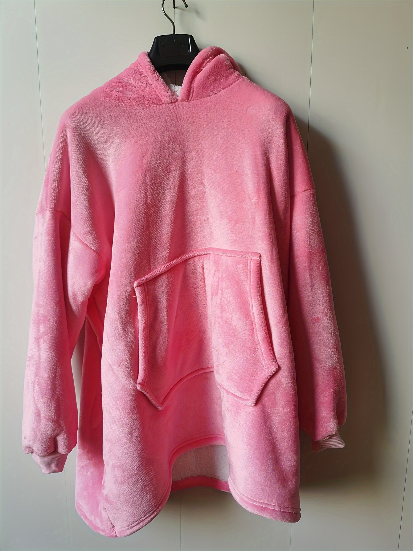 Fleece Cozy Warm Hooded Nightgown with Pockets