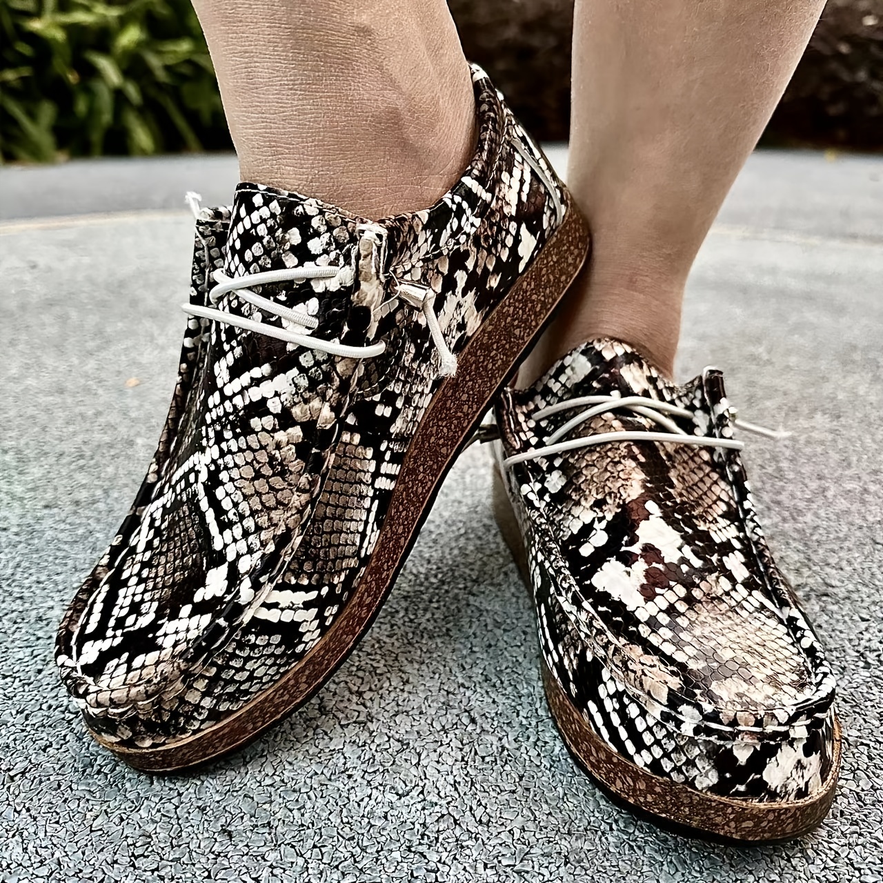 Snakeskin store print sneakers