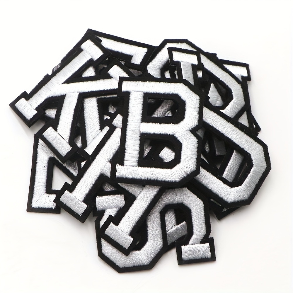 Embroidered Alphabet Patch Letter A Z Iron on Patches Name Patch