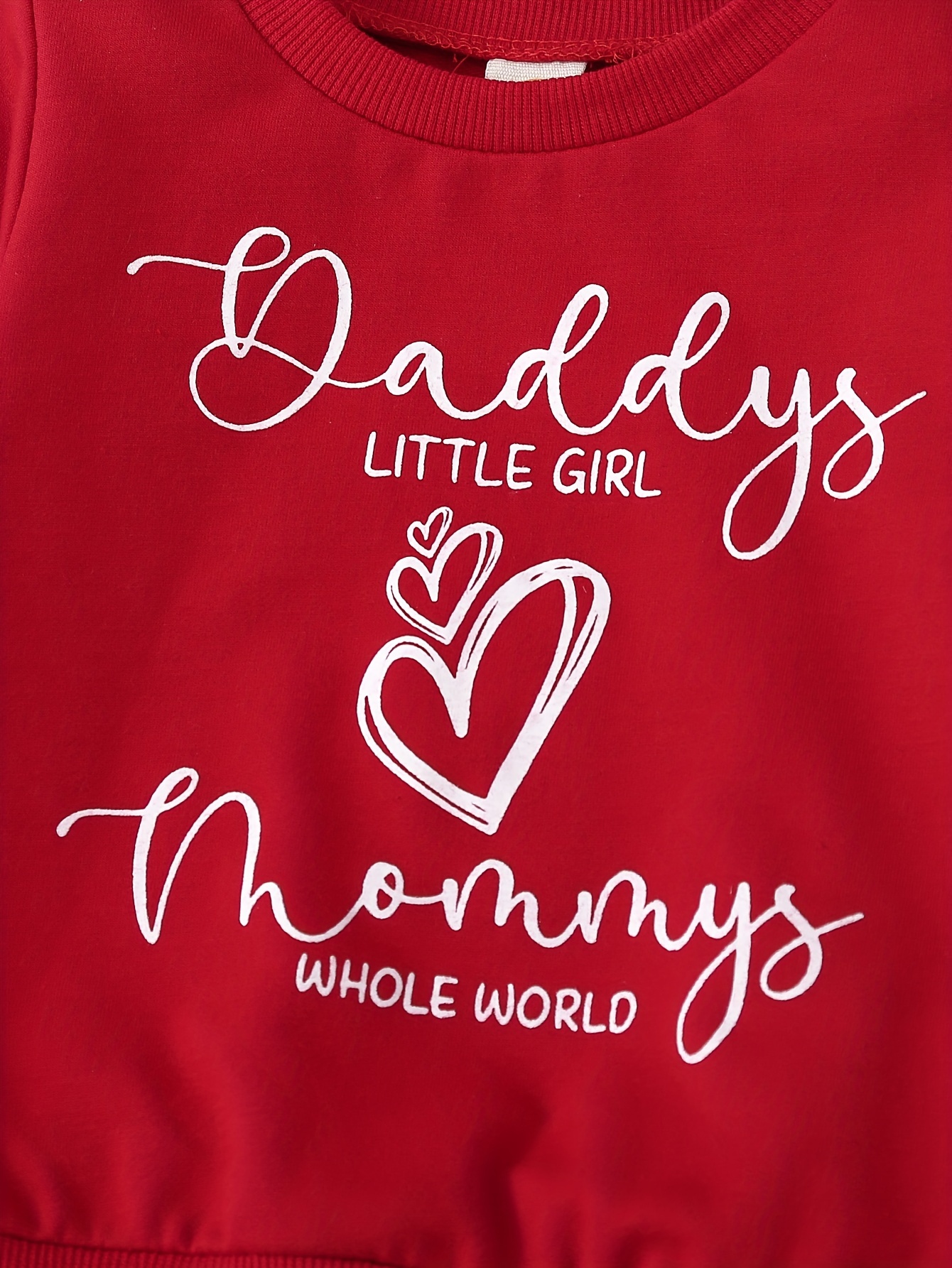 Baby Boy's daddy's Little Girl Mommy's Whole World Print - Temu