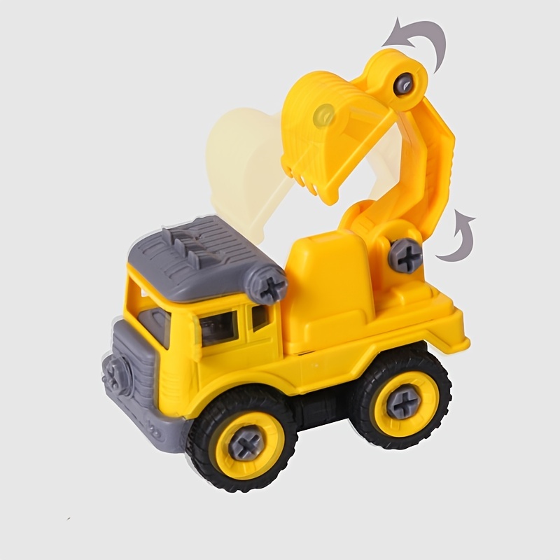 Children Education Puzzle Assembly Engineering Excavator - Temu