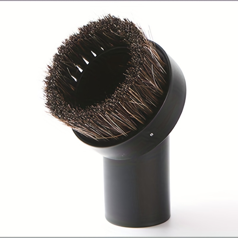 

1pc, Vacuum Cleaner Brush Head Accessories, Round Brush Head Horse Hair Material Brush Head Accessories, Cleaning Supplies, Back To School Supplies