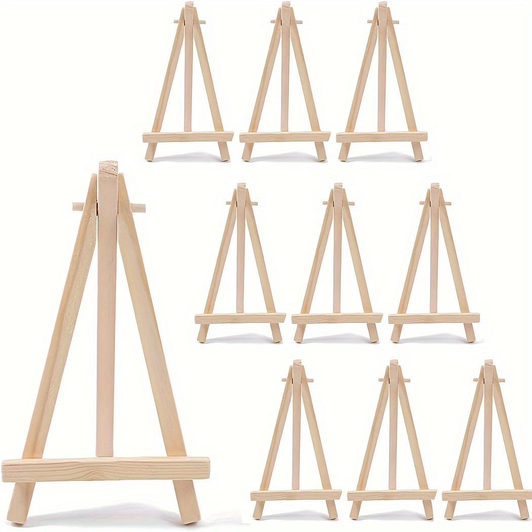 Mini Desktop Small Easel preschool Art Area Works Display Stand Wooden  Folding Art Sketch Tripod Mobile Phone Stand