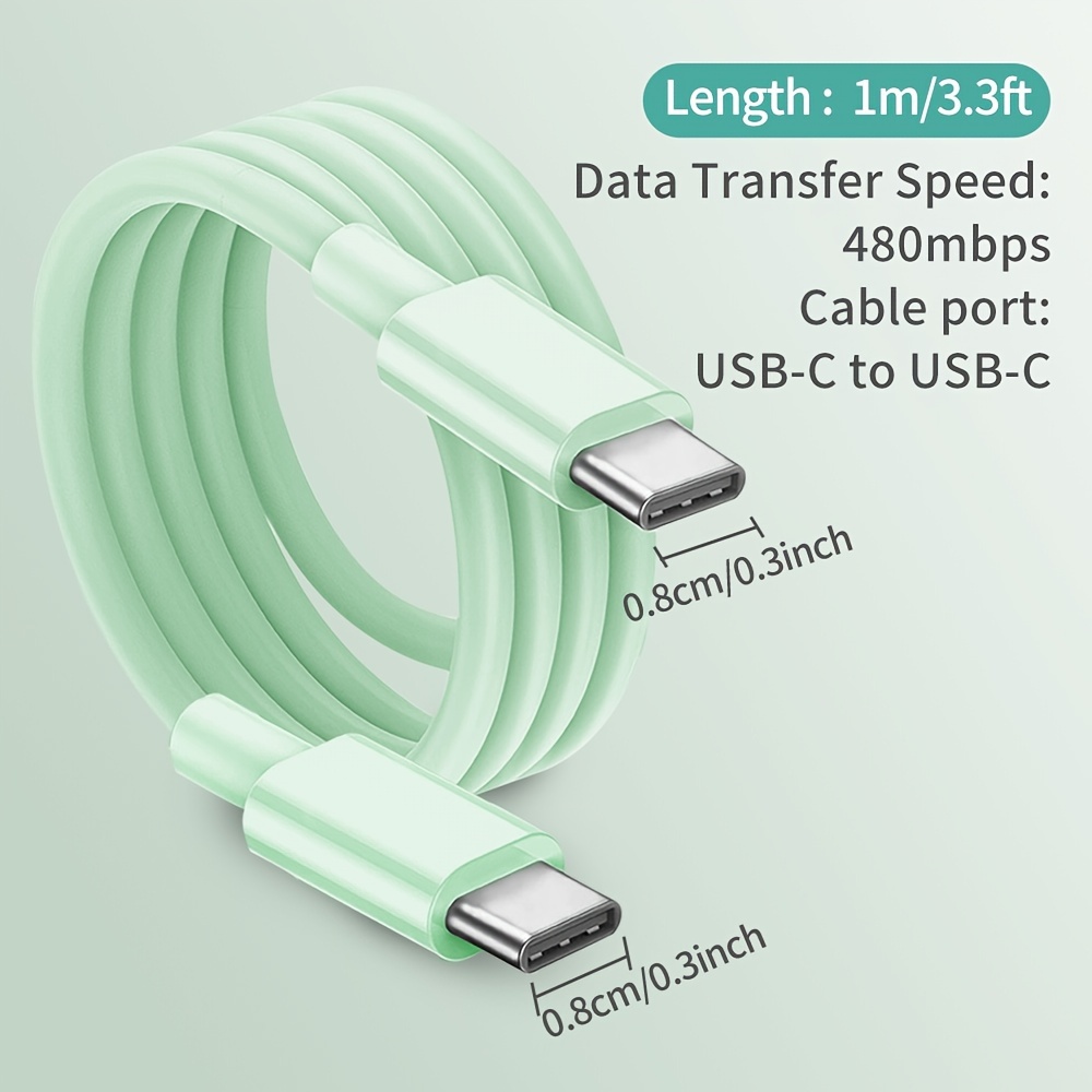 Câble De Chargeur De Charge Rapide Usbc Vers Usbc De Type C