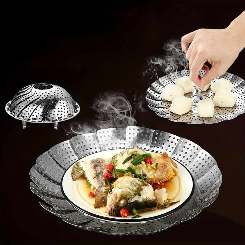 Vegetable Steamer Basket Stainless Steel Veggie Steamer - Temu