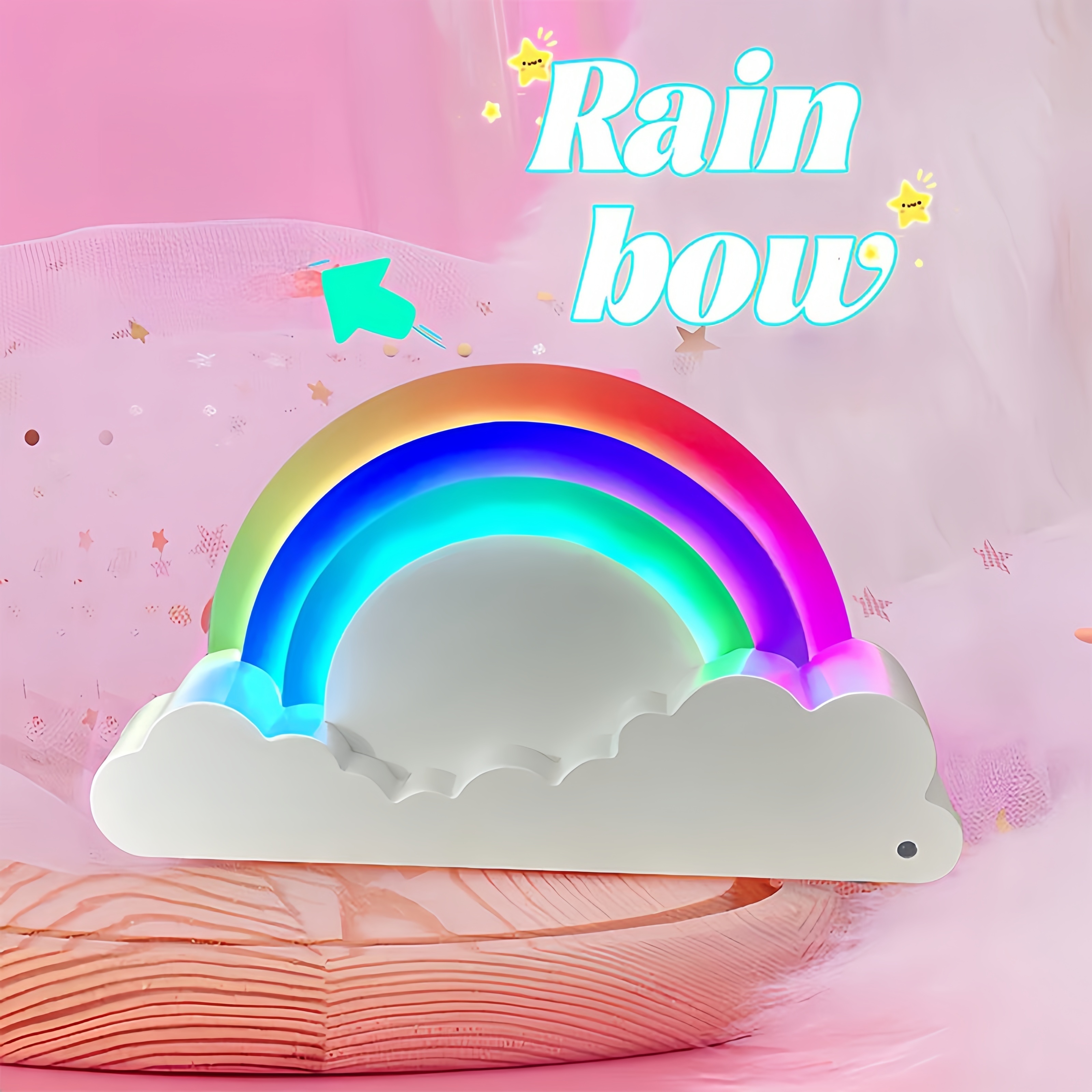 Rainbow best sale bedside lamp