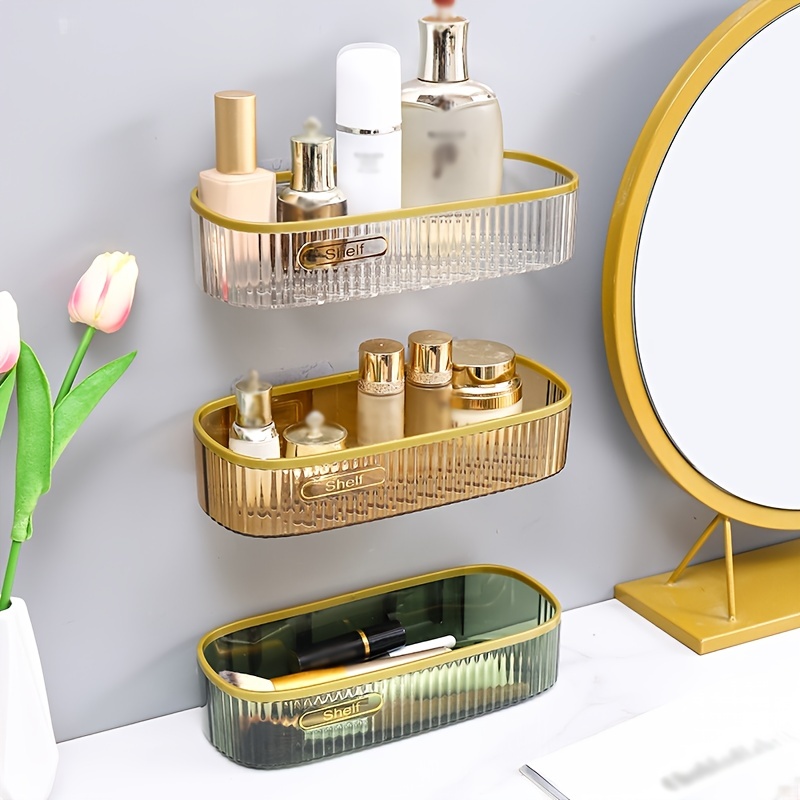 Acrylic Storage Organizer Shelf Of Bathroom Home Kitchen Makeup Skincare  Shampoo Lipstick Tabletop Holder Cosmetic Desk Rack - Storage Holders &  Racks - AliExpress