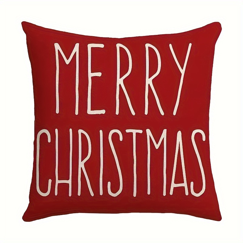 Gnome in Striped Hat Christmas Pillow